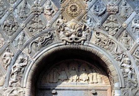 File:Exquisite brick carvings on the archway of Xiuding Temple Pagoda.jpg